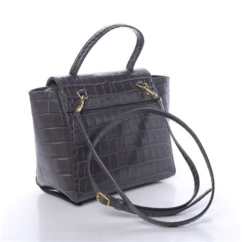 celeine crocodile belt bag